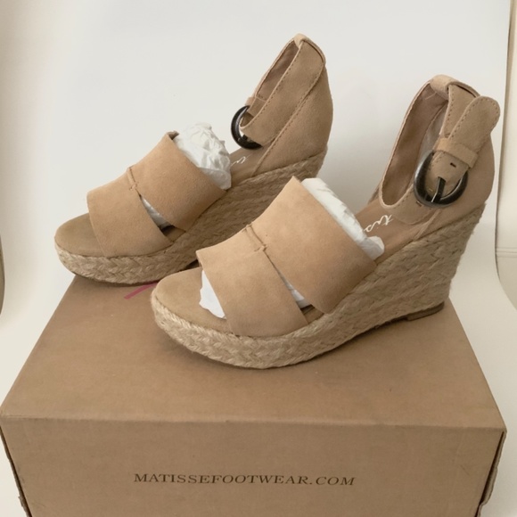 MADE IN BRAZIL - Matisse wedge beige suede sandal - Picture 5 of 7